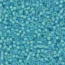 Miyuki rocailles Perlen 11/0 - Fancy lined aqua 11-1822